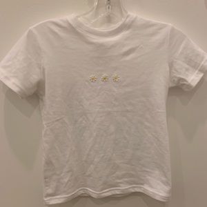 Kids White Short Sleeve shirt